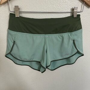 Patagonia Two-Tone Green Athletic Shorts